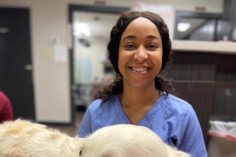 Smiling staff